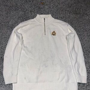 Ralph Lauren quarter zip White Half-Zip Sweater